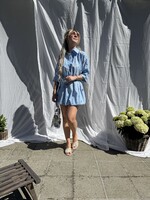 Lora Dress - Printed blue TU