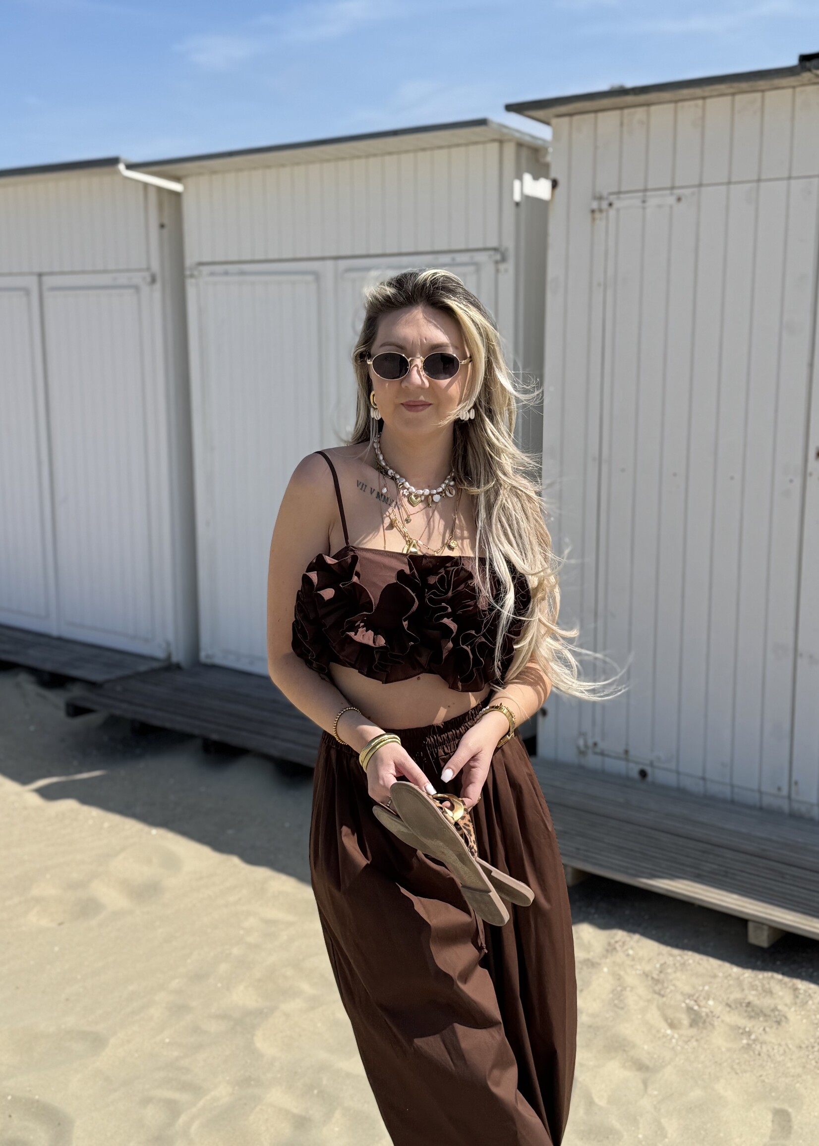 Blair top - Brown