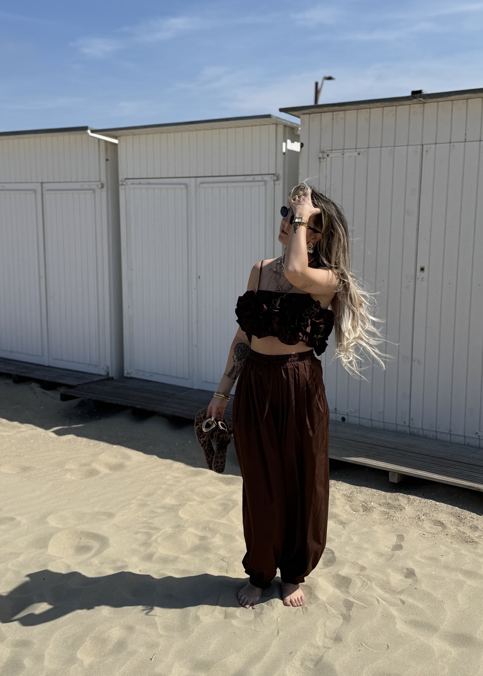 Blair top - Brown