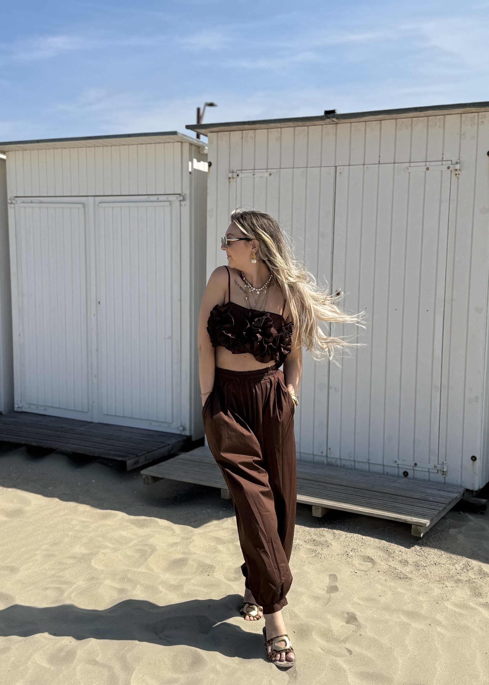 Blair top - Brown