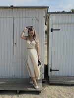 Bella stripe skirt - Light yellow