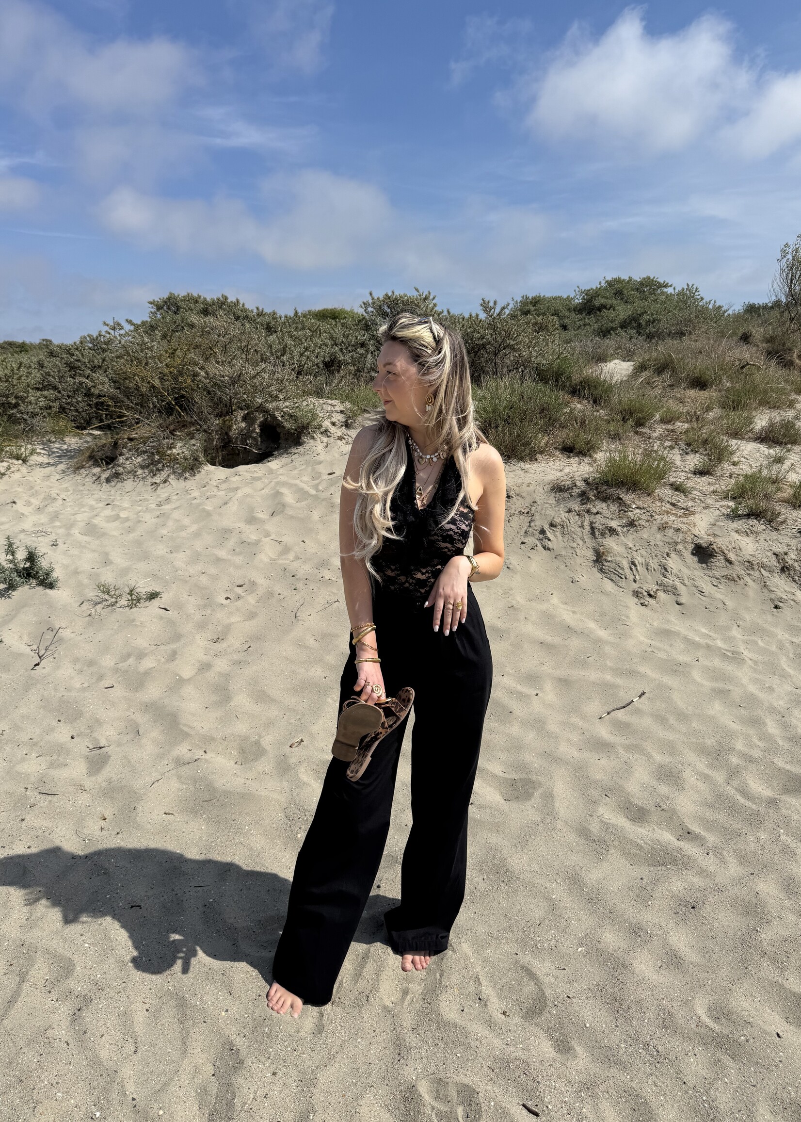 Heleen wide leg trousers - Black