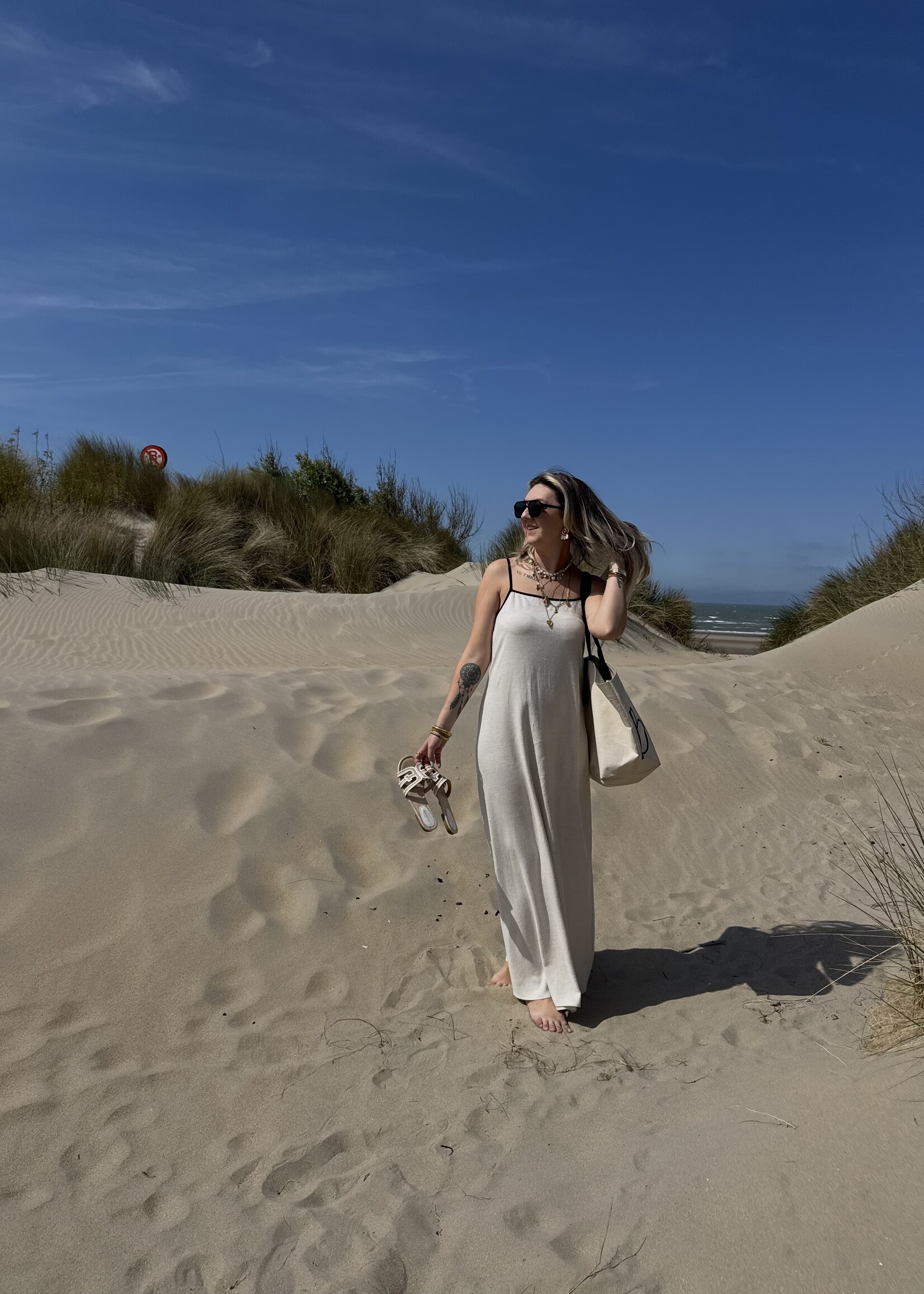 Amanda linen dress - Beige
