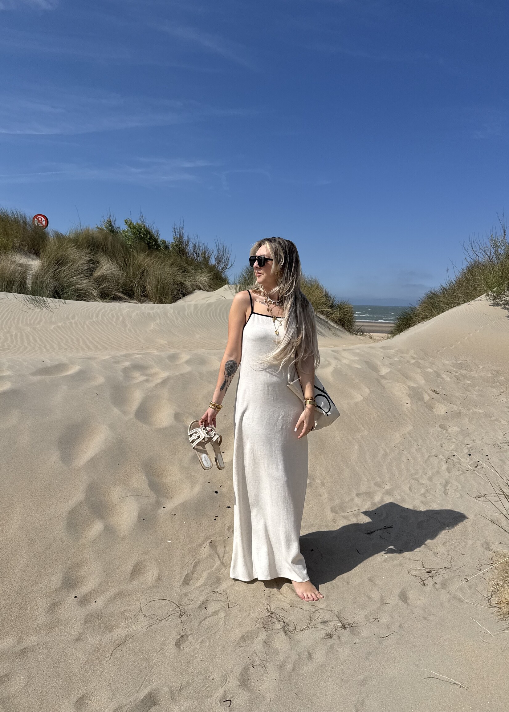 Amanda linen dress - Beige