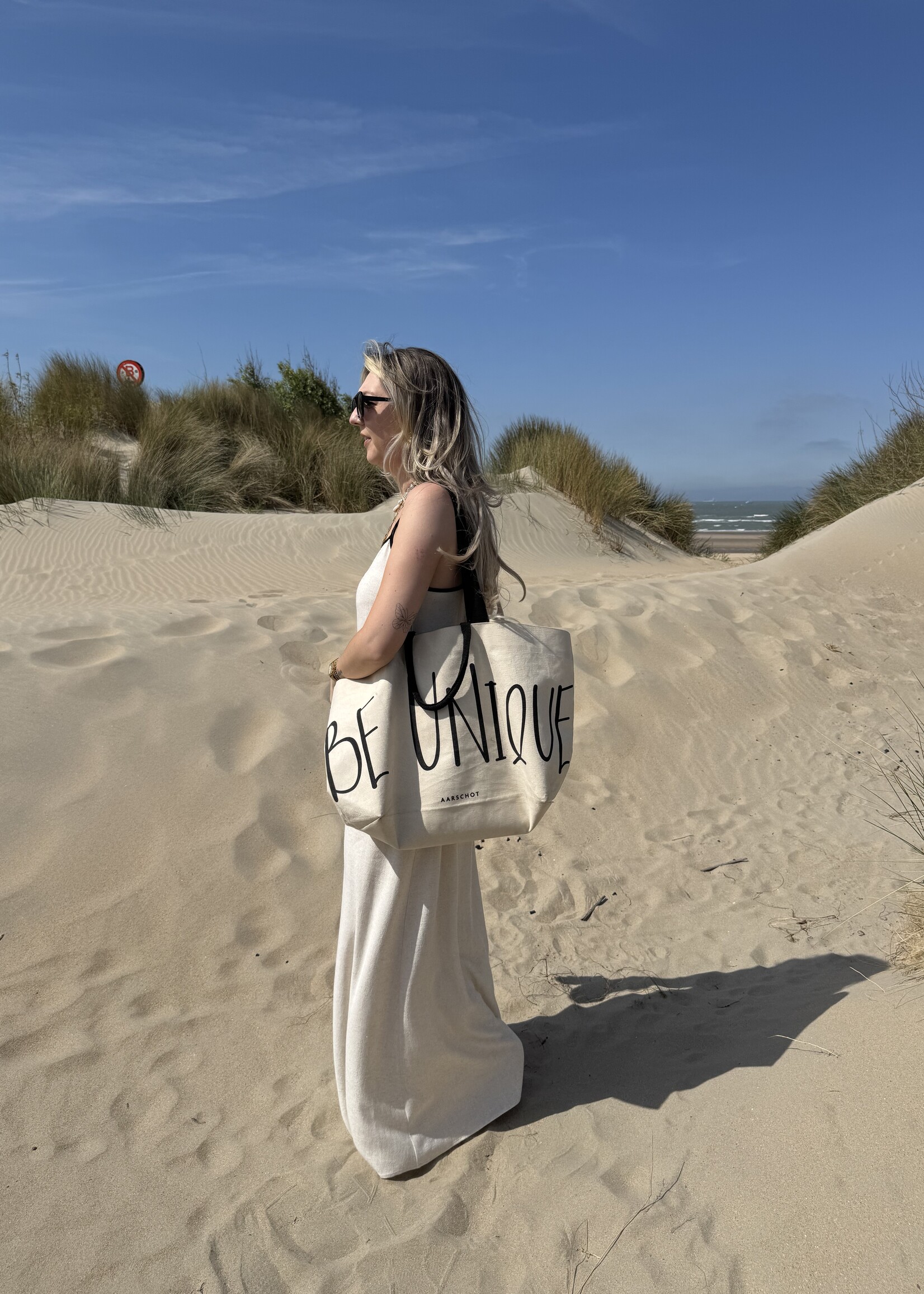 Amanda linen dress - Beige