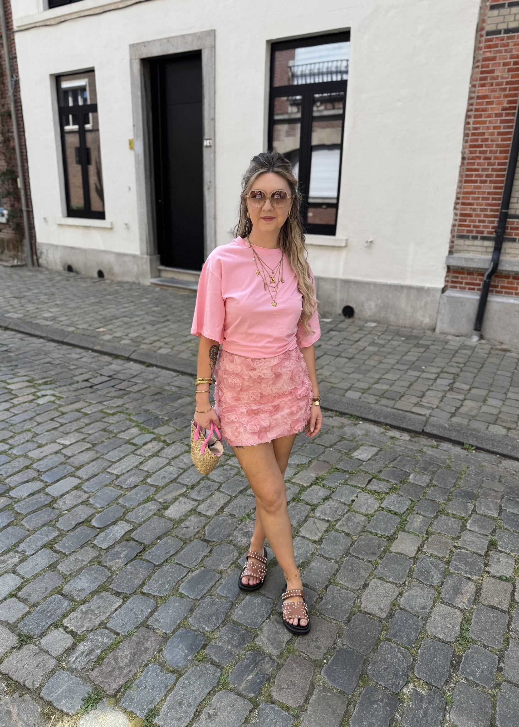 Leonore Skirt - Flower pink