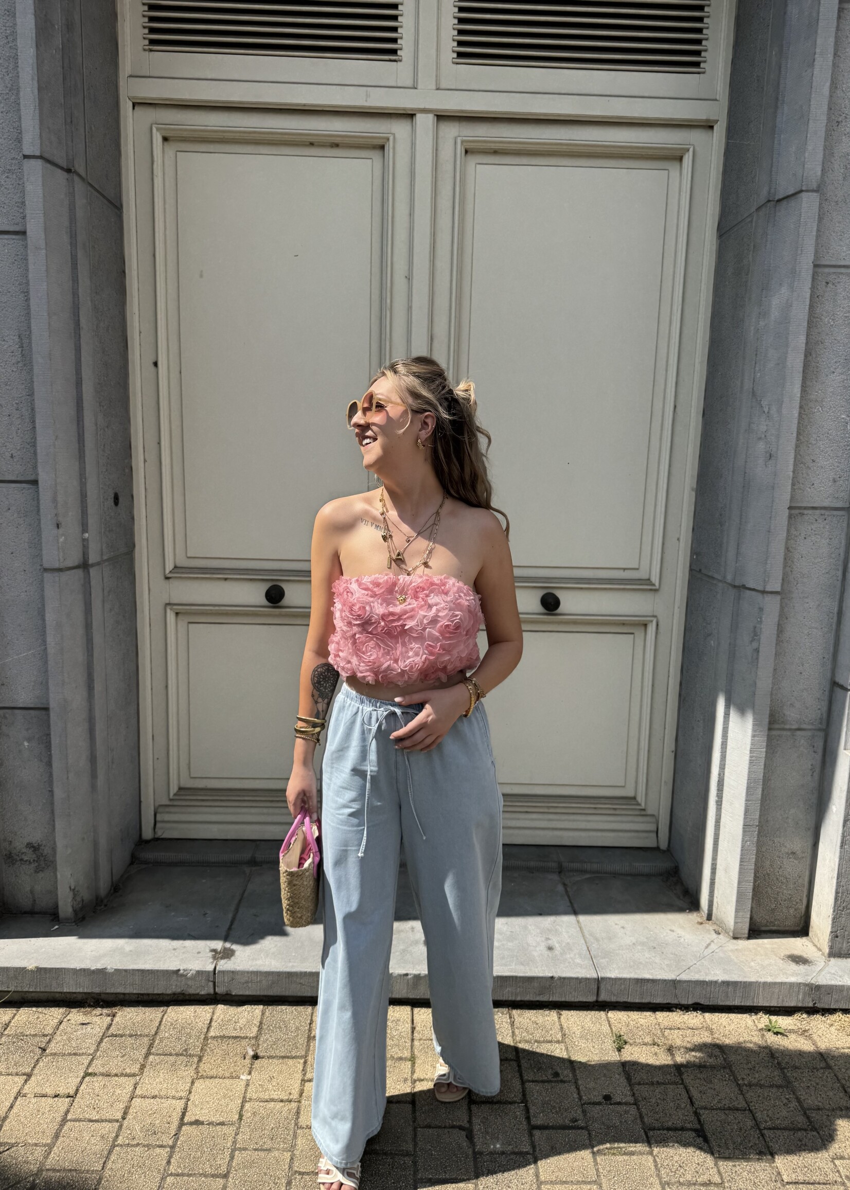 Leonore top - Flower pink