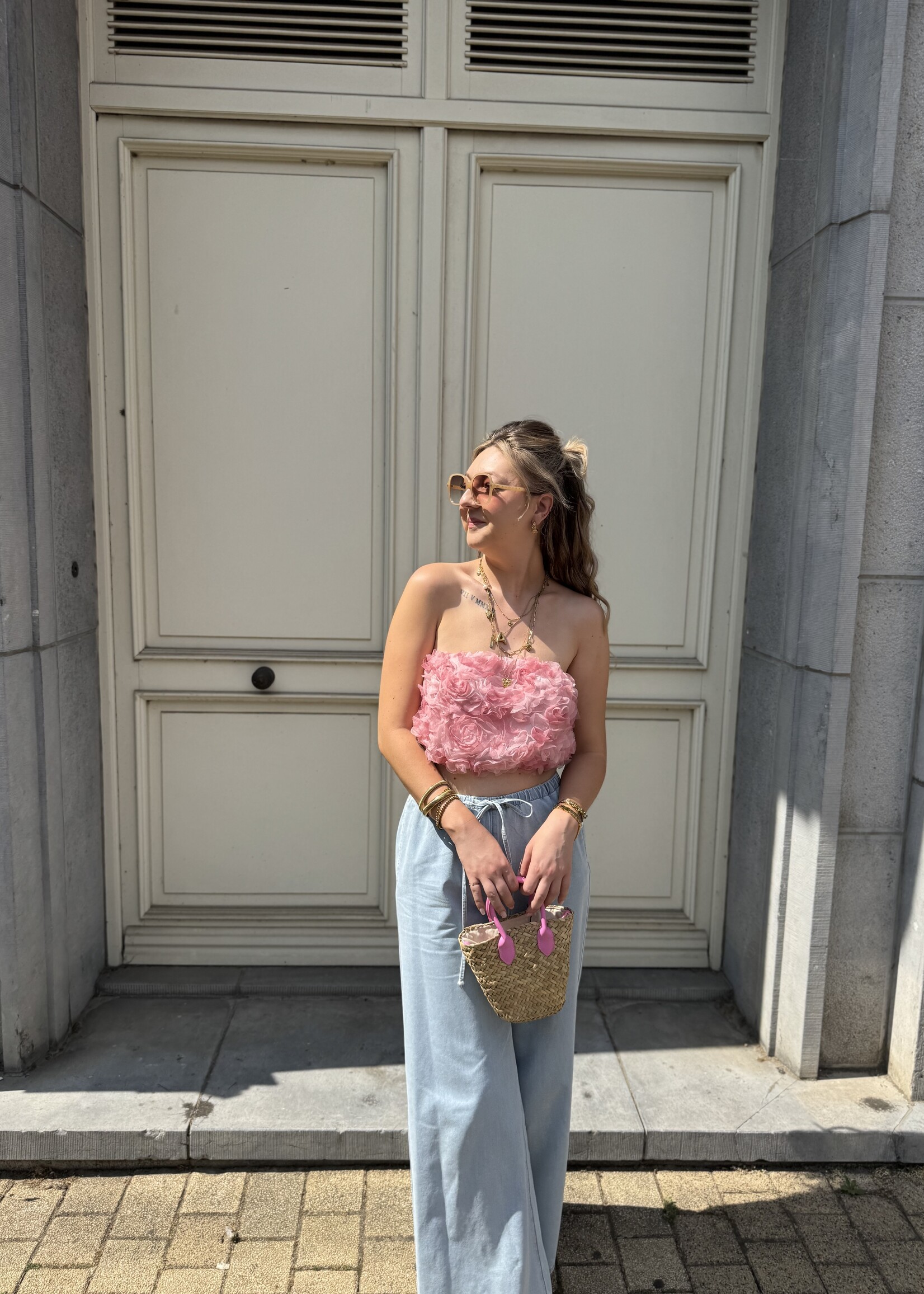 Leonore top - Flower pink