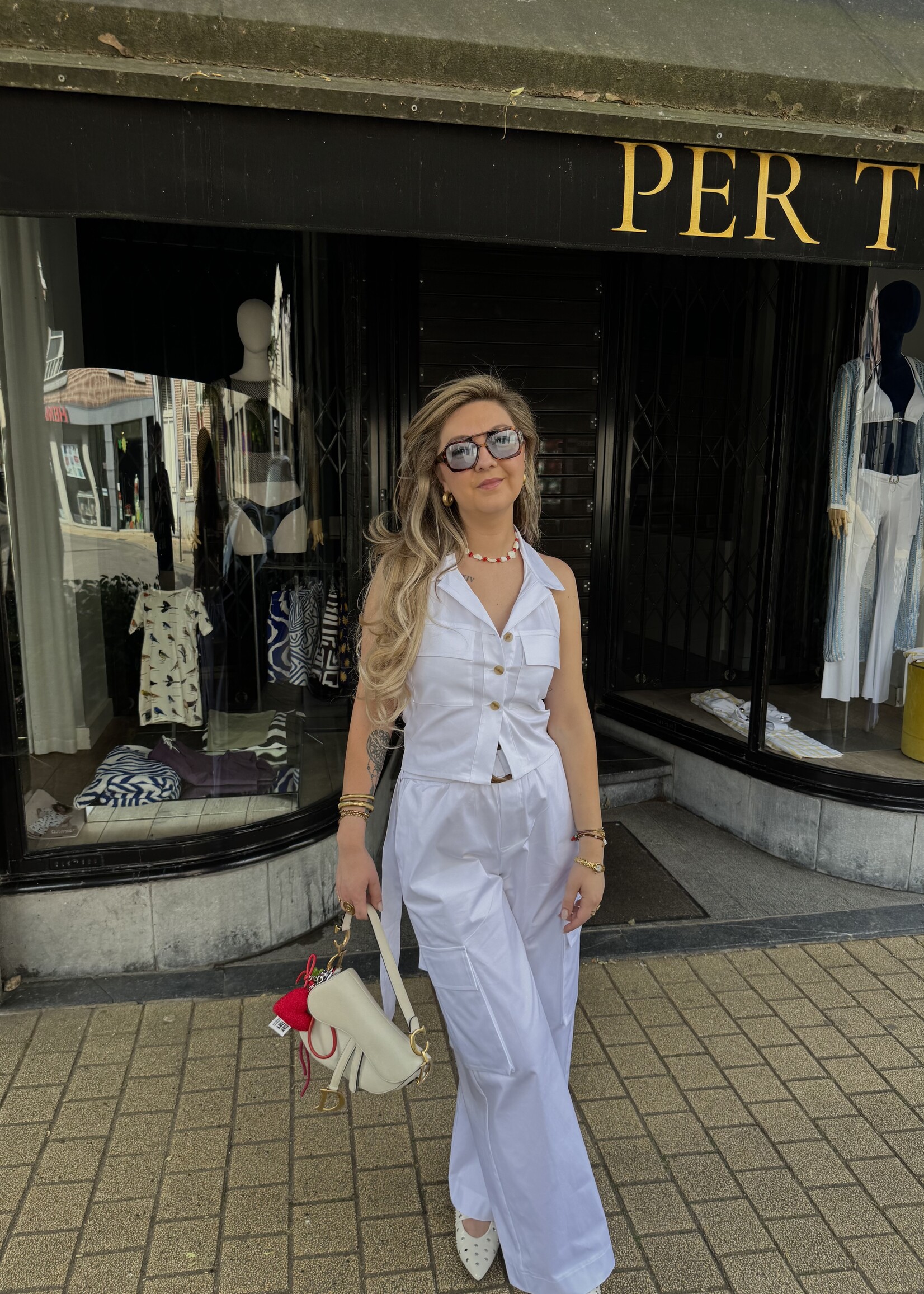 Caro cargo pants -  White