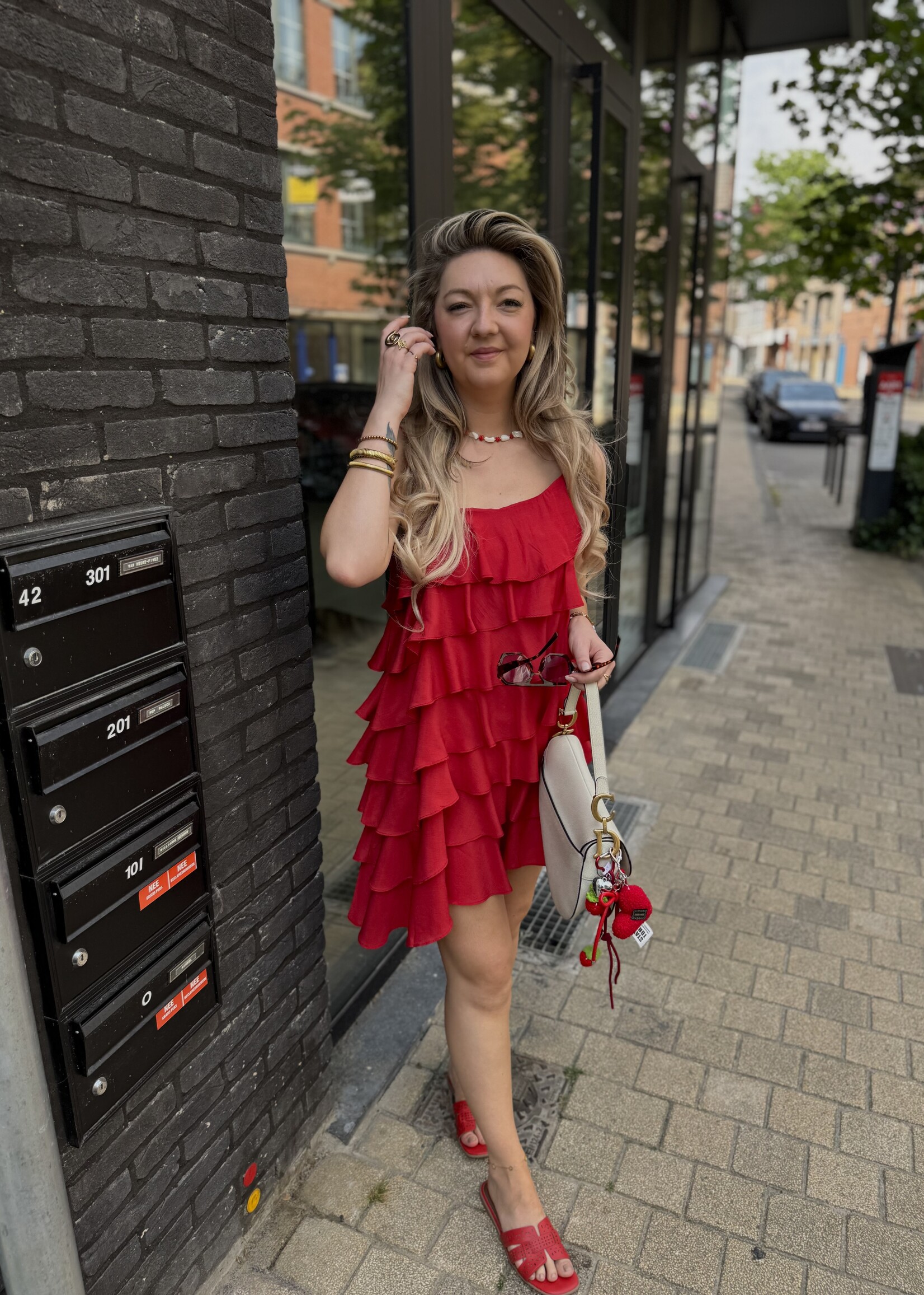 Ola dress - Red