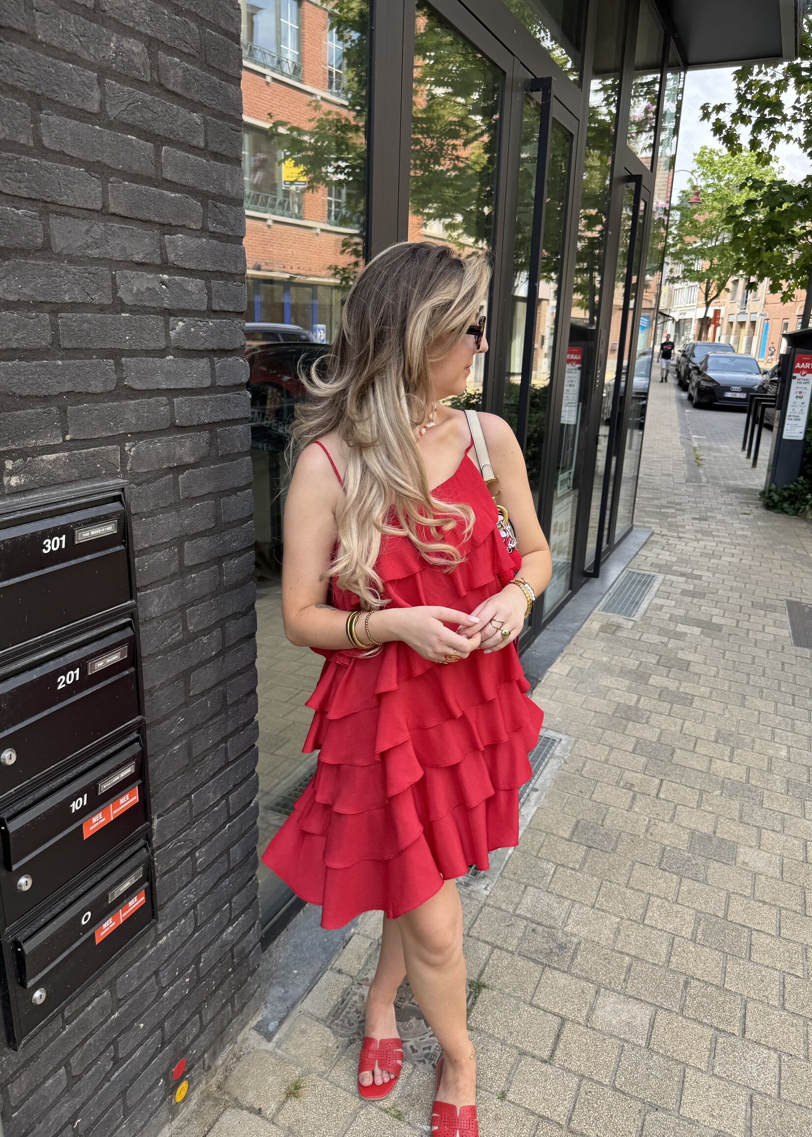 Ola dress - Red