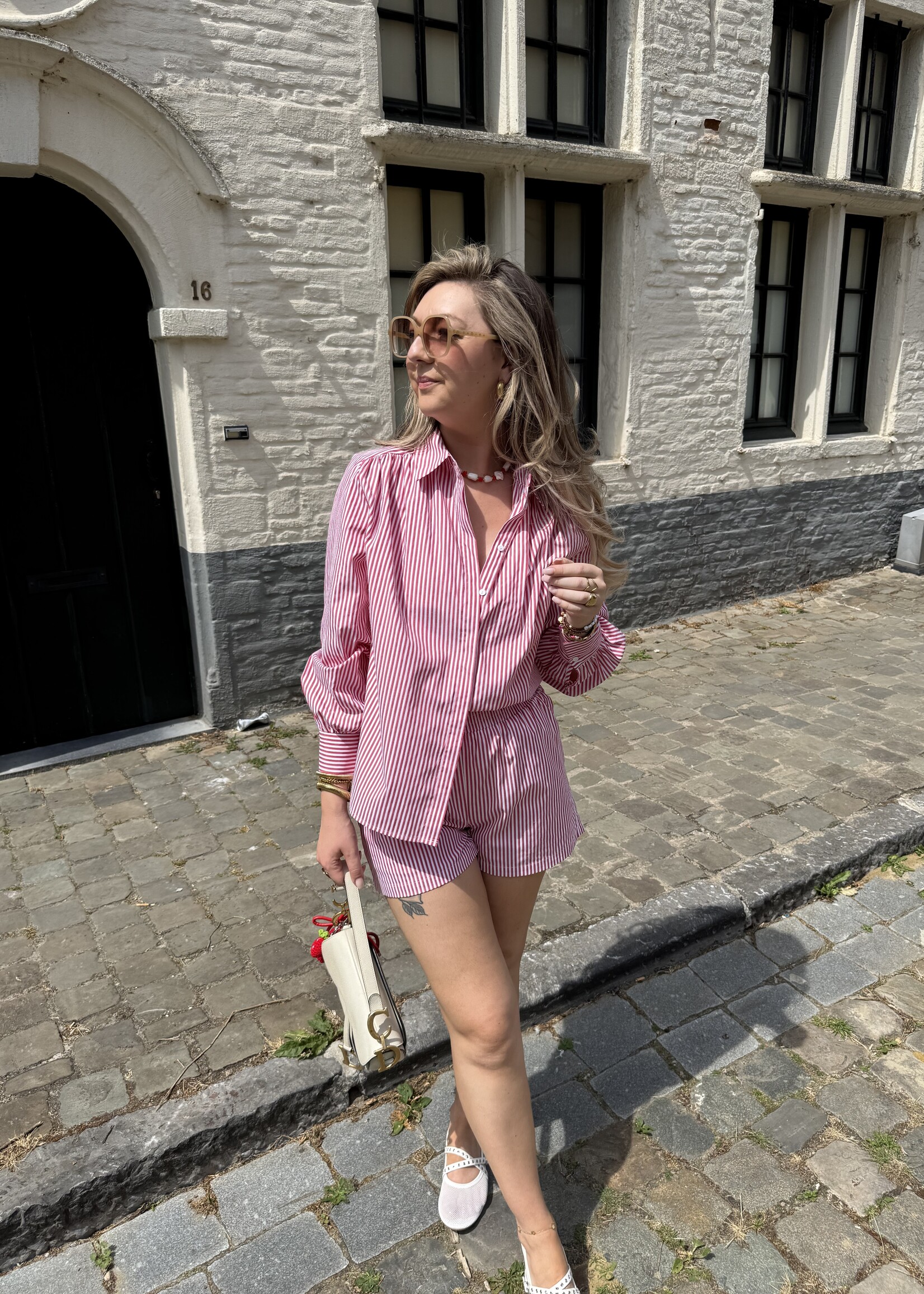 Haley blouse - Red stripes