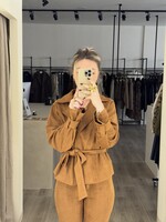 Melissa suede jacket - Camel