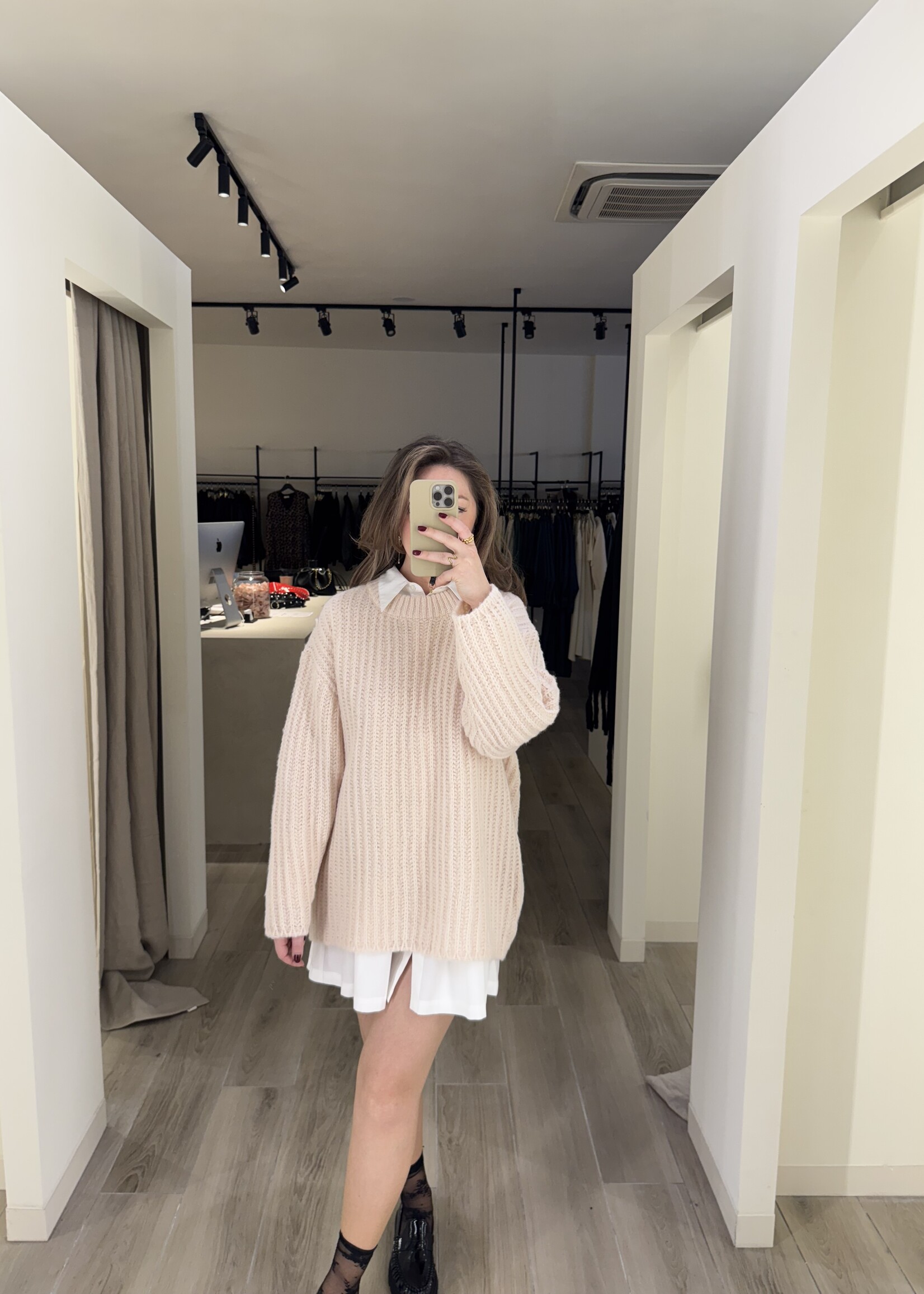 CP Lerena knitted dress - Beige TU