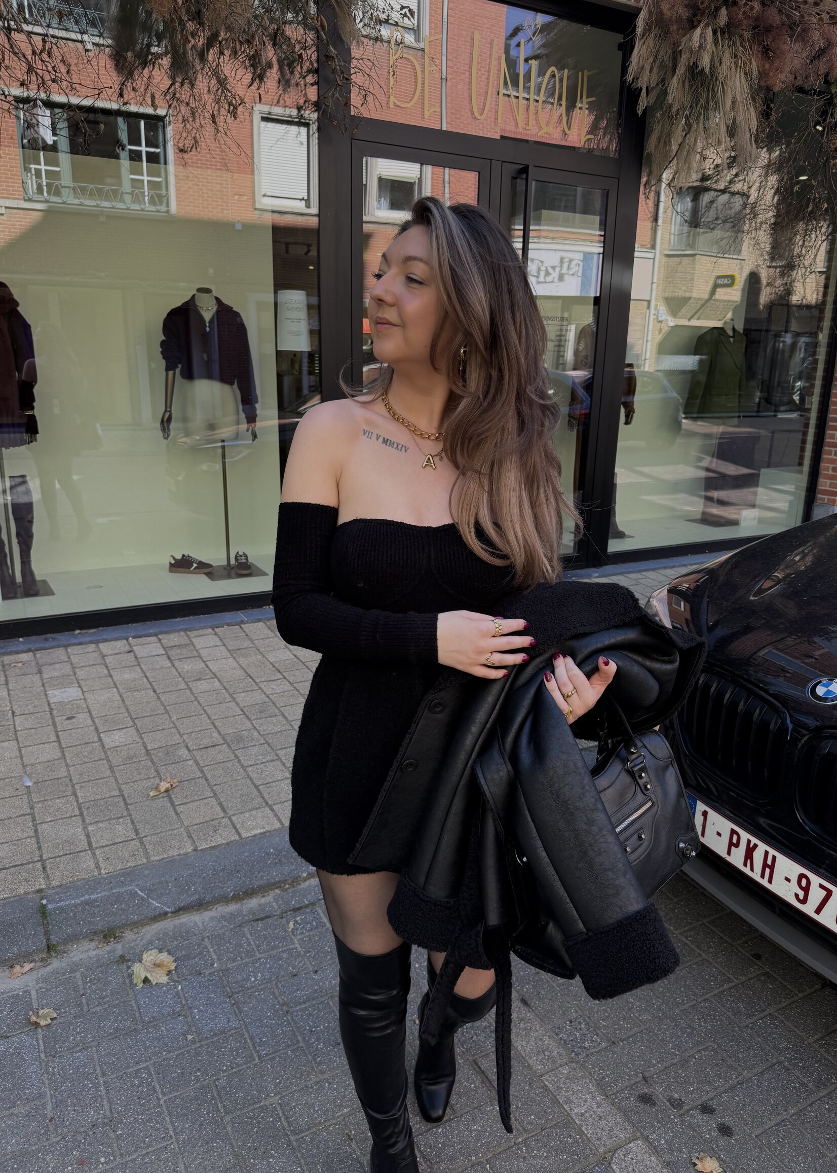 Melia top long sleeves - Black