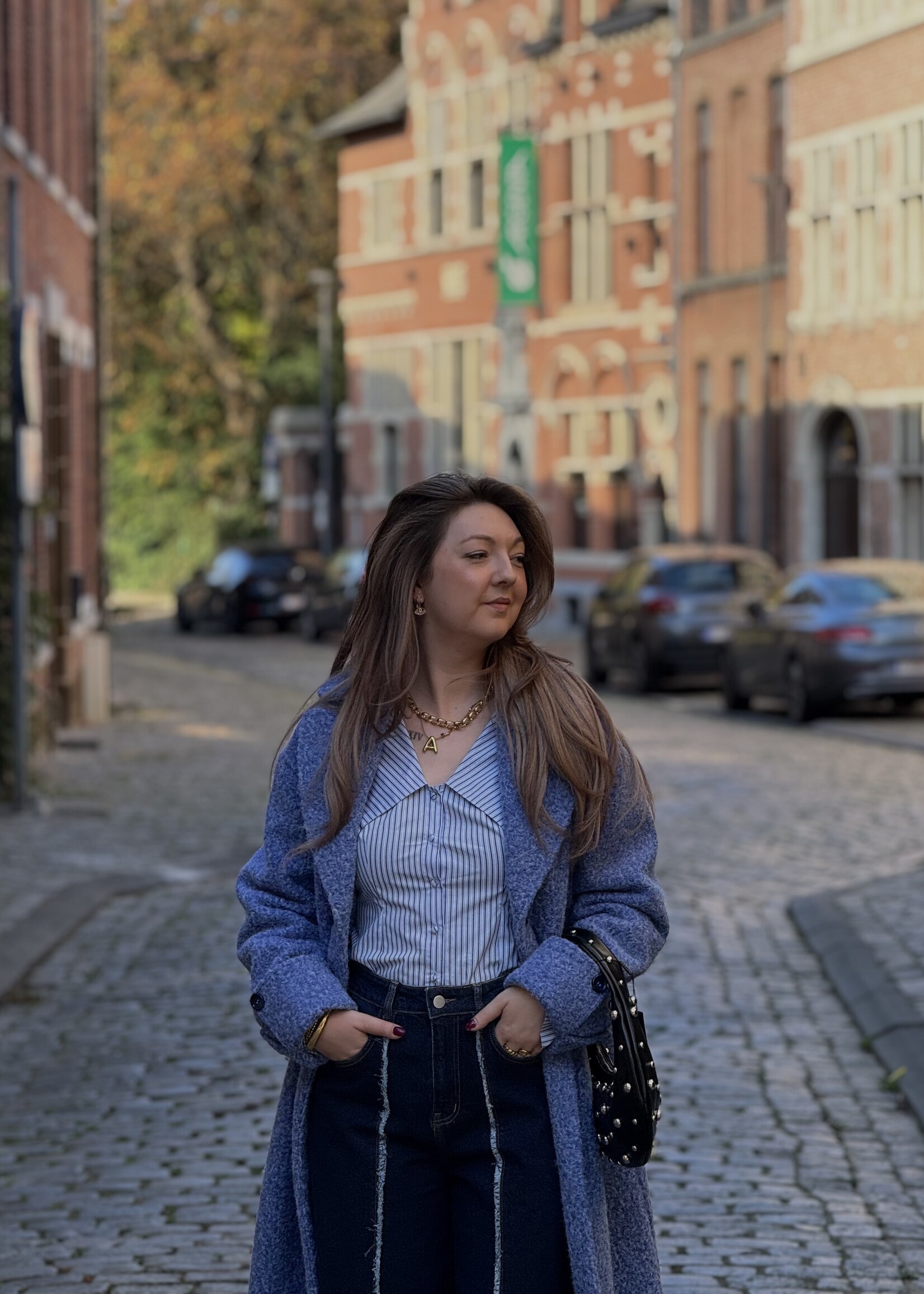 Hillevi coat - blue