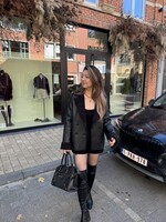 Tilda shearling jacket - black