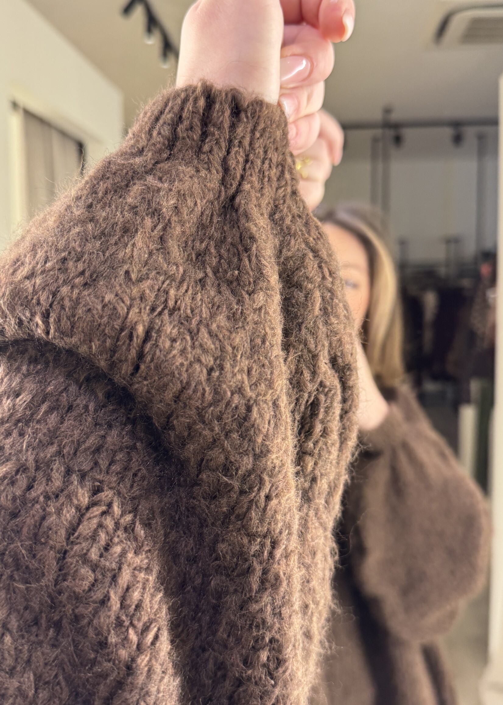 Issa knit pullover - Brown TU