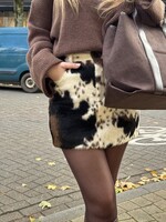 Cow skirt - Brown/Off White