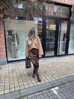 Emila Leopard skirt - Brown/Black