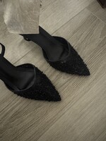 Sequin heels - black