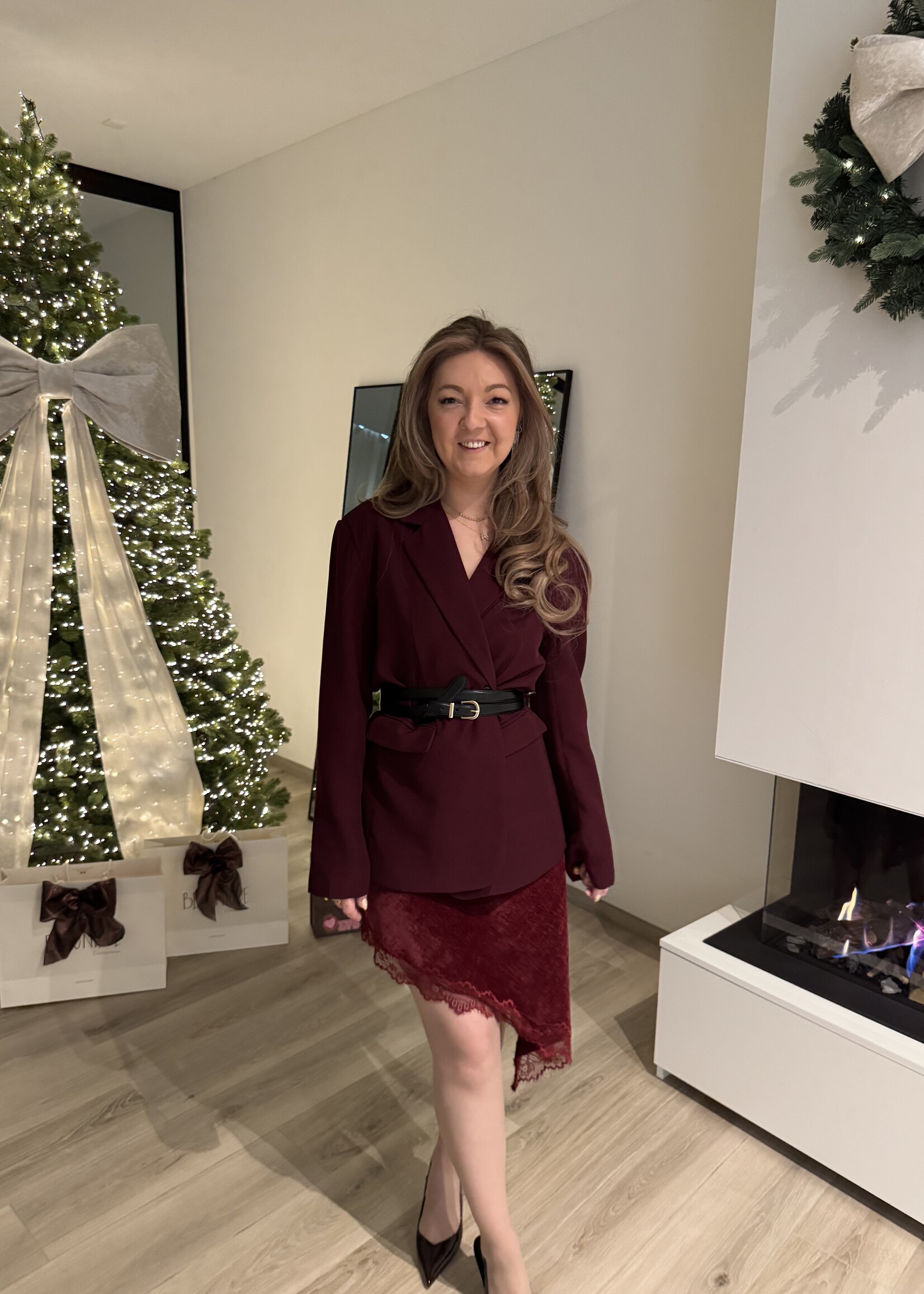 Fara blazer - Burgundy