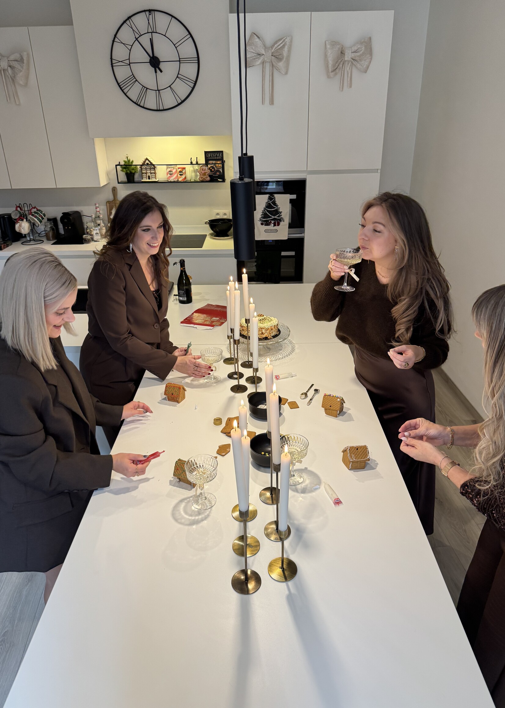 Fenna long satin skirt - Dark brown