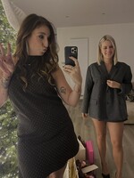 Ronya rhinestone dress - Black