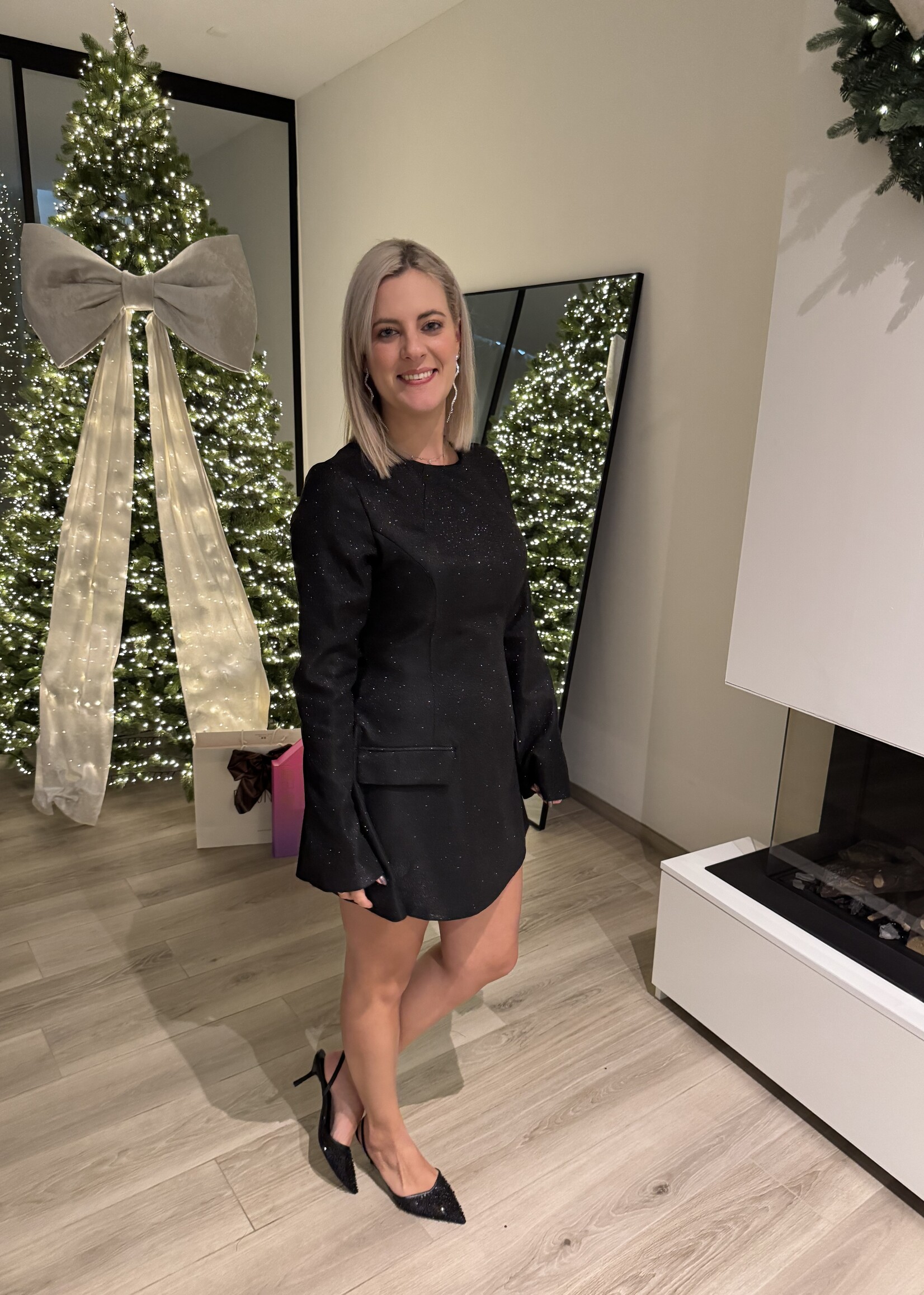 Sparkle dress - black