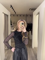 Polka dot body - Black