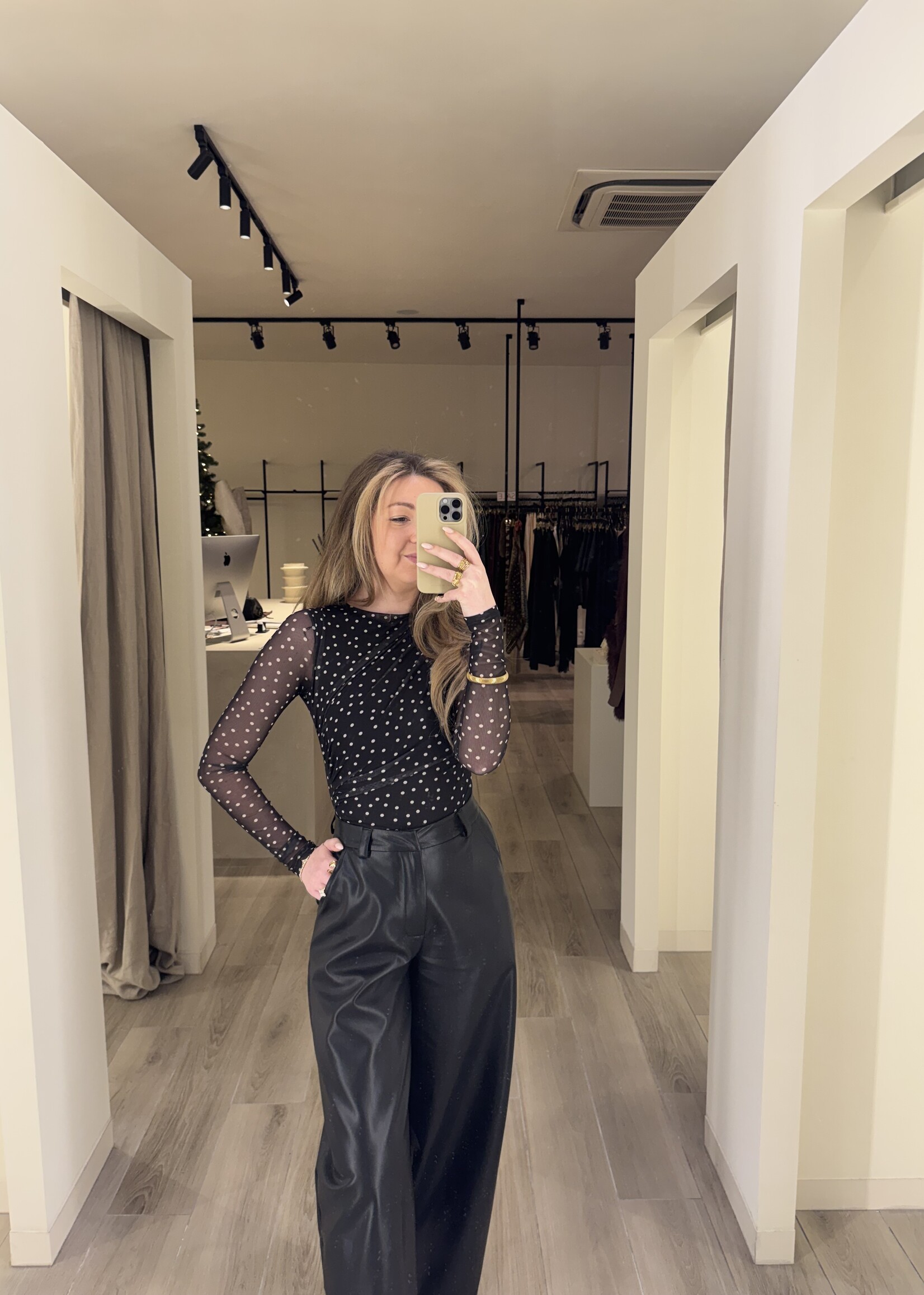 Polka dot body - Black