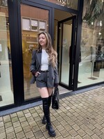 Luna stripe short - Grey