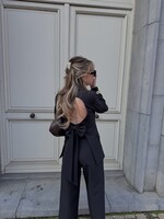 Saar bow blazer - black SIZE M