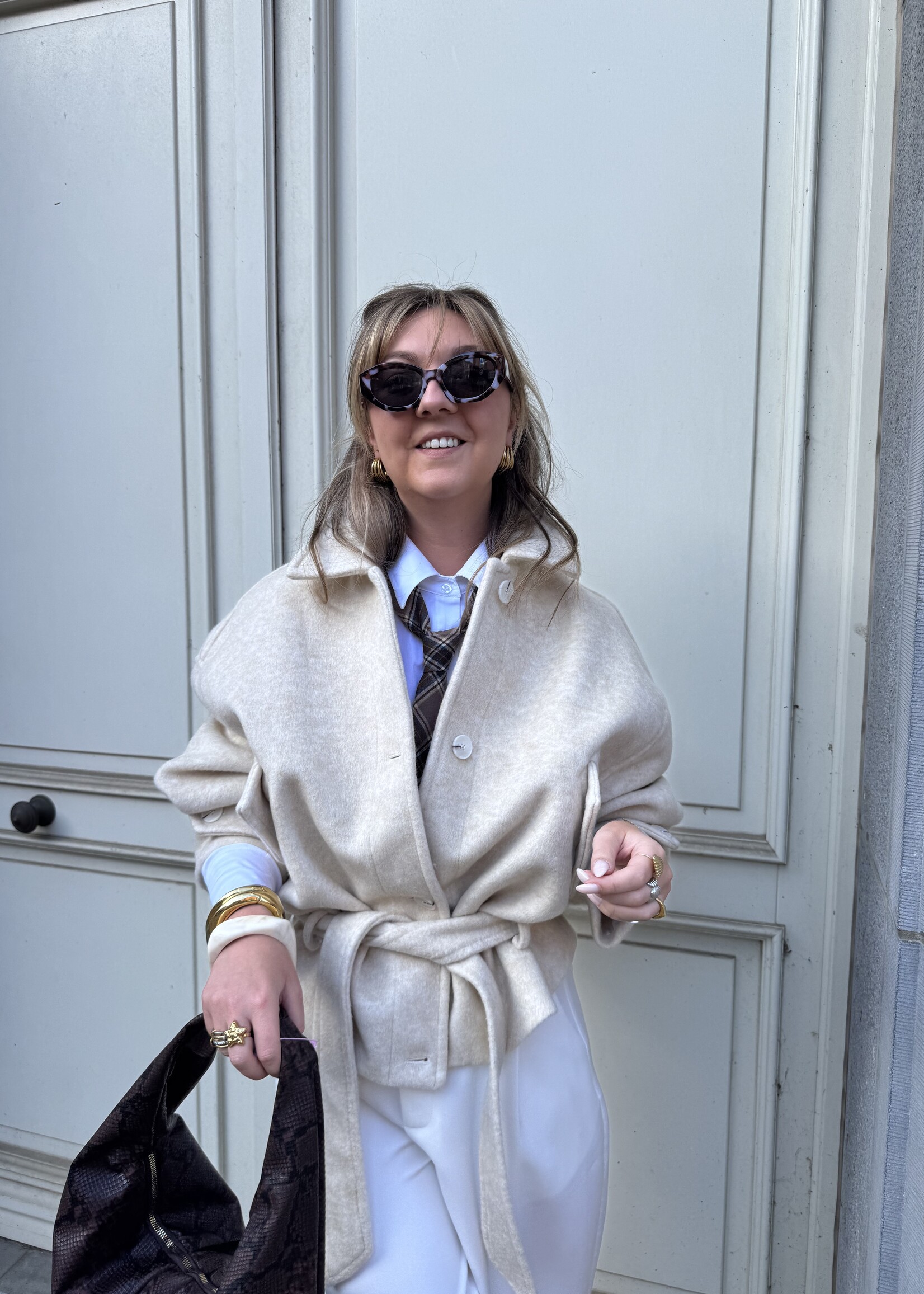 Loe jacket - Crème TU