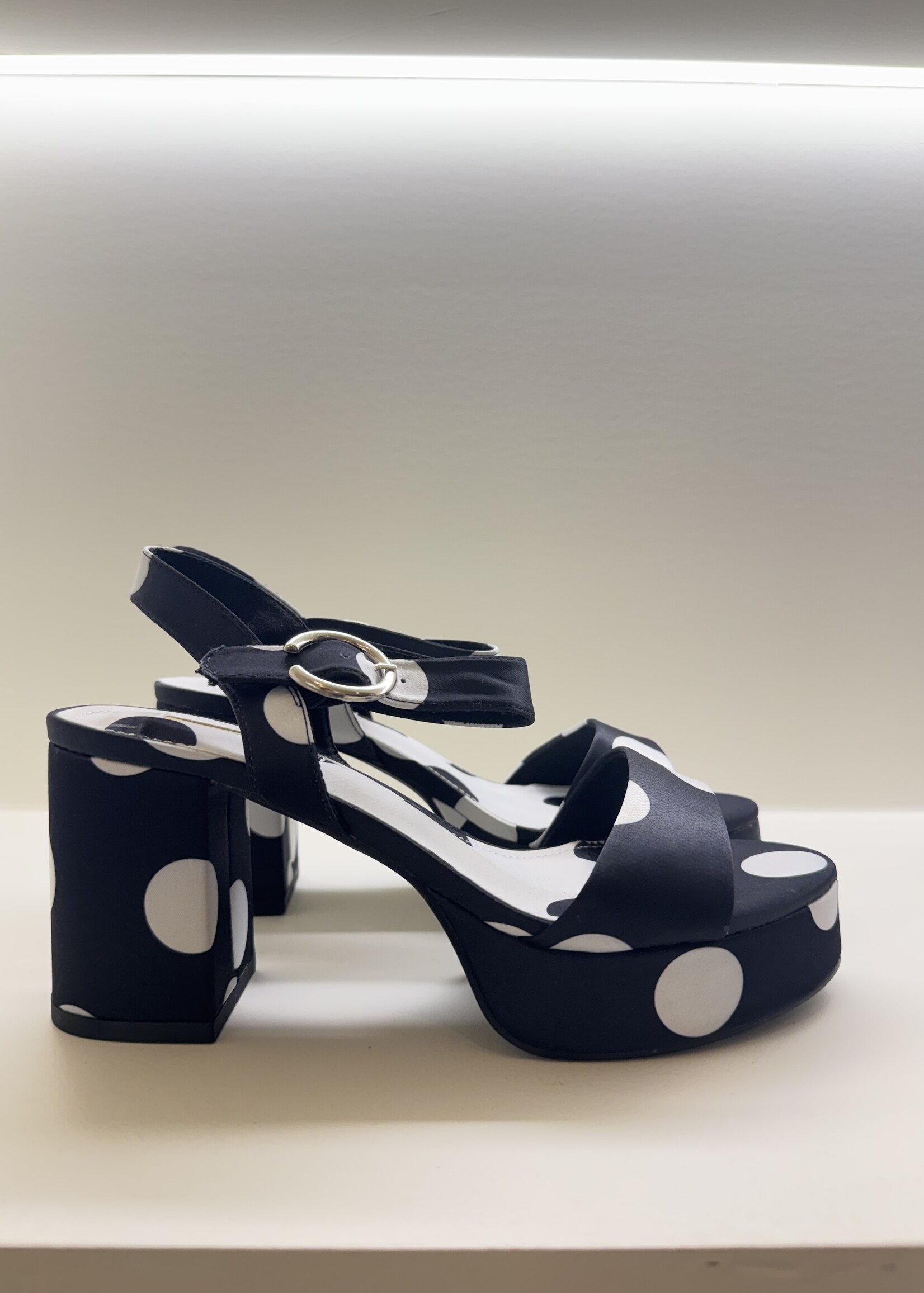 Polka dot heels - Black