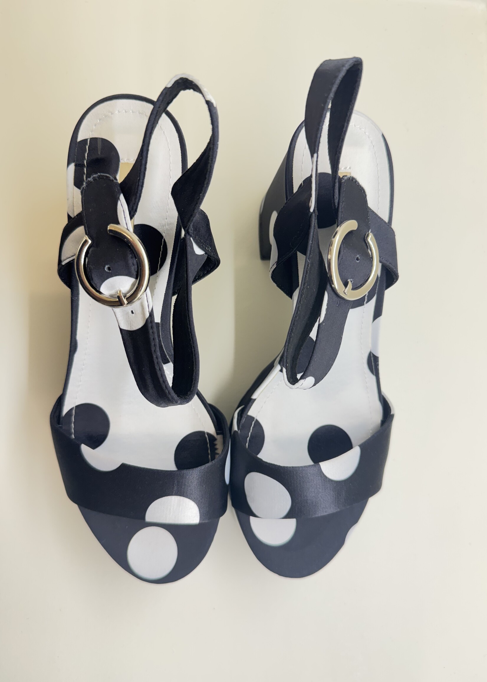 Polka dot heels - Black