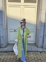 Olivia Trench coat - Green SIZE M/L