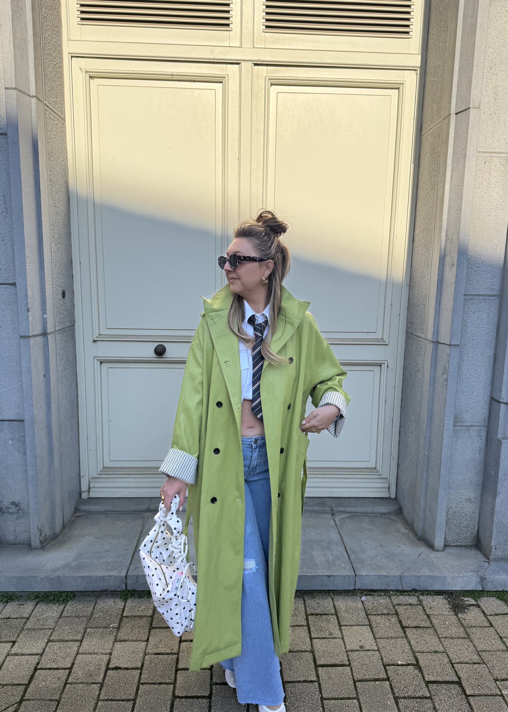 Olivia Trench coat - Green SIZE M/L
