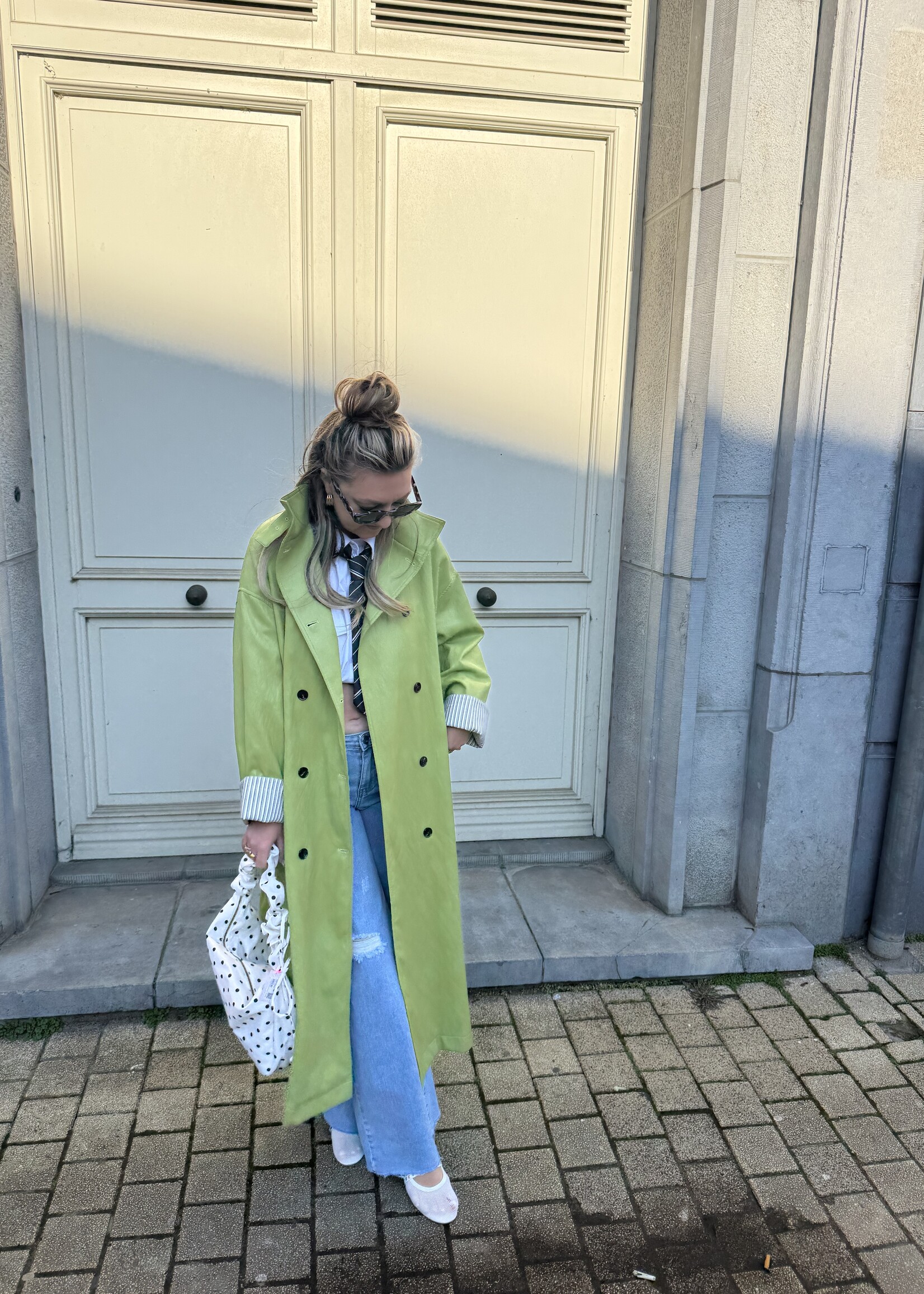 Olivia Trench coat - Green SIZE M/L