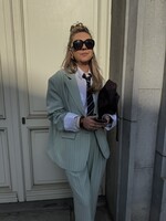 Ulla stripe blazer - Light green TU