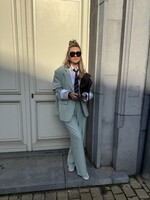 Ulla stripe trousers - Light green