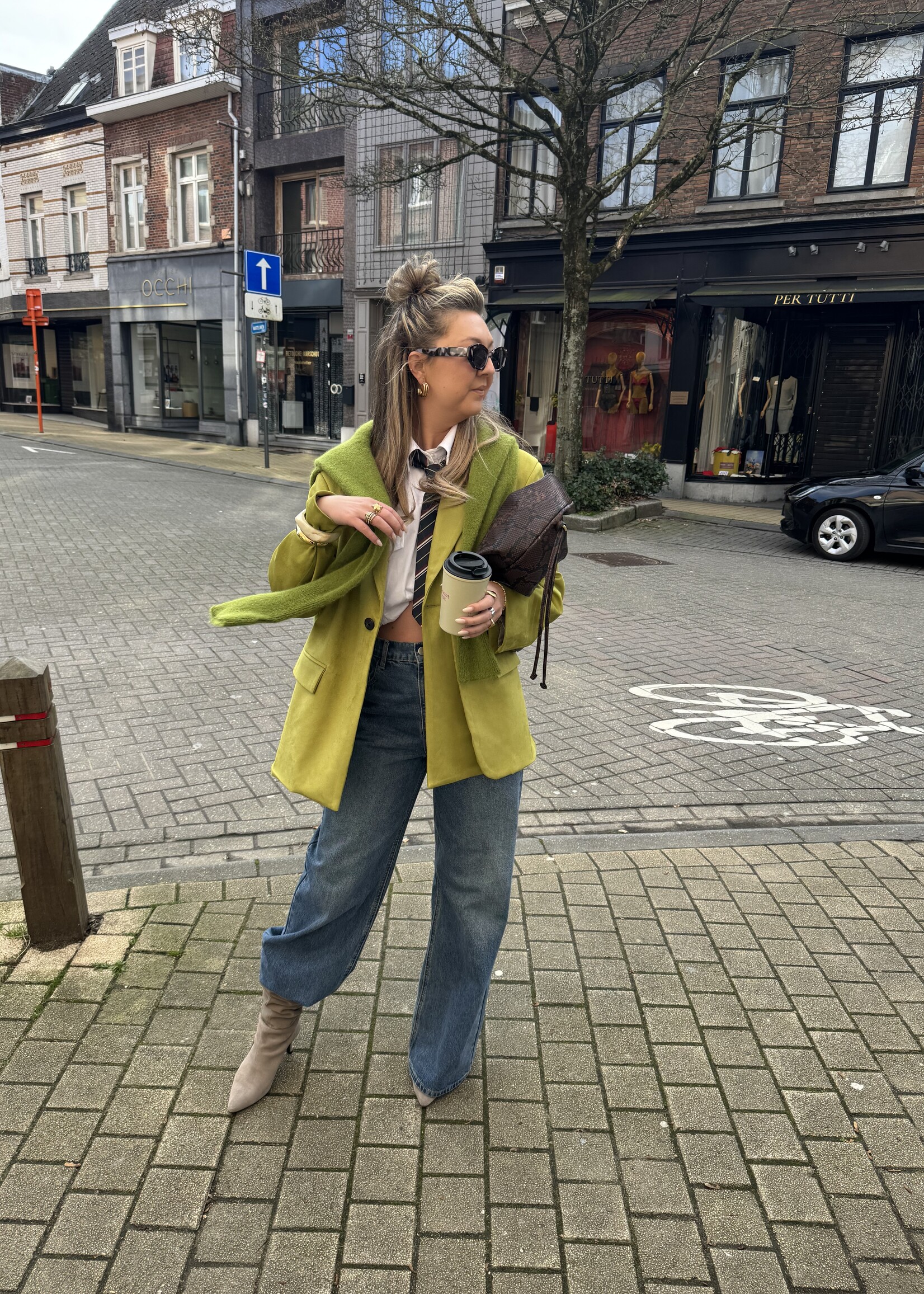 Avril wide leg Jeans - Dark blue