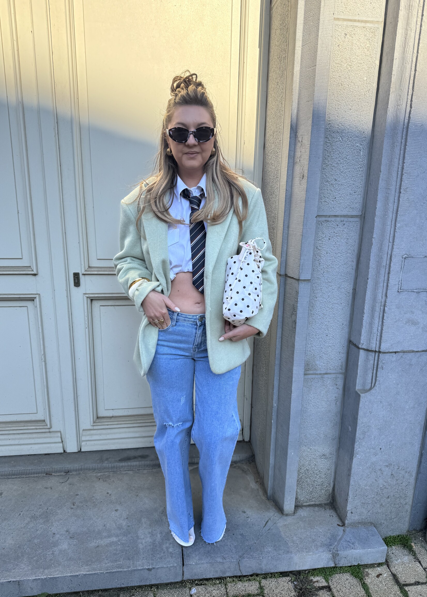 Rhea Wide leg jeans - light blue