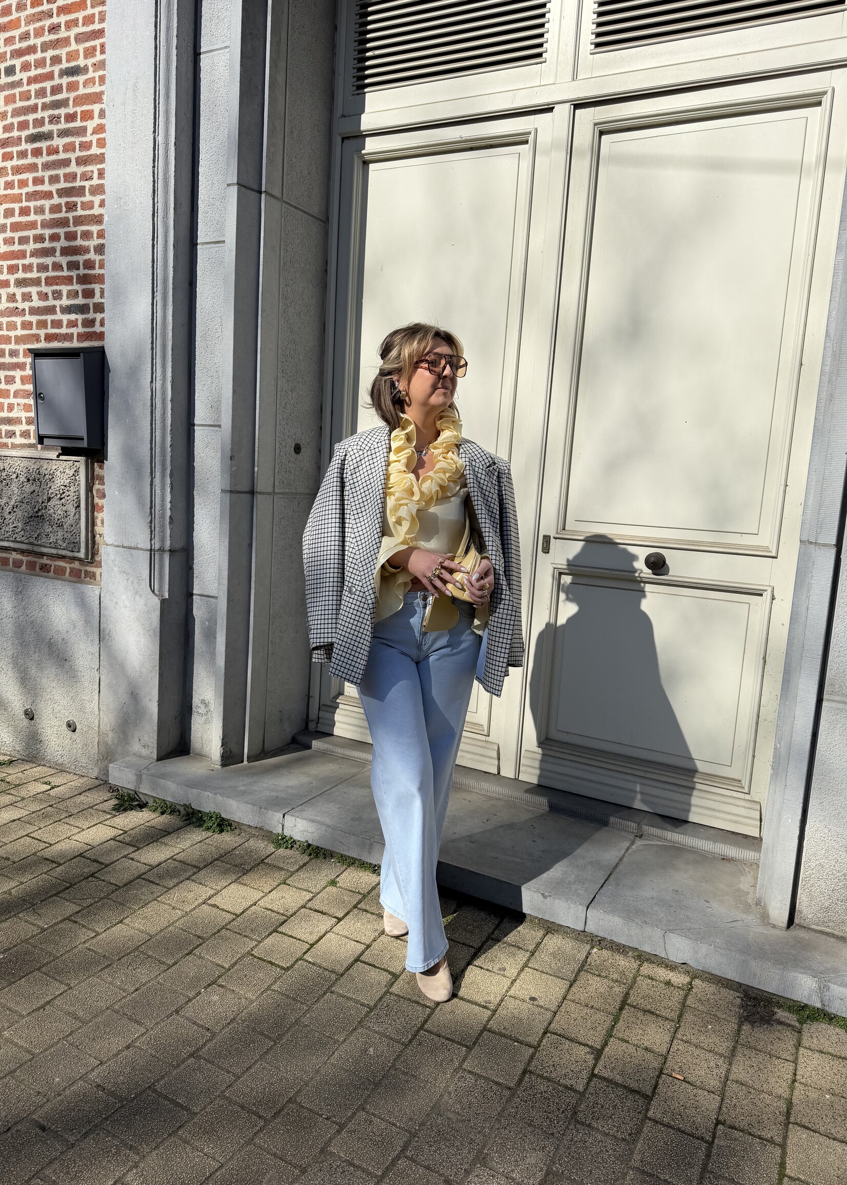 Laurien wide leg jeans - Light blue