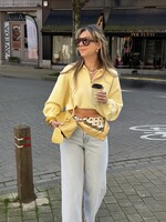 Satin scarf - Yellow