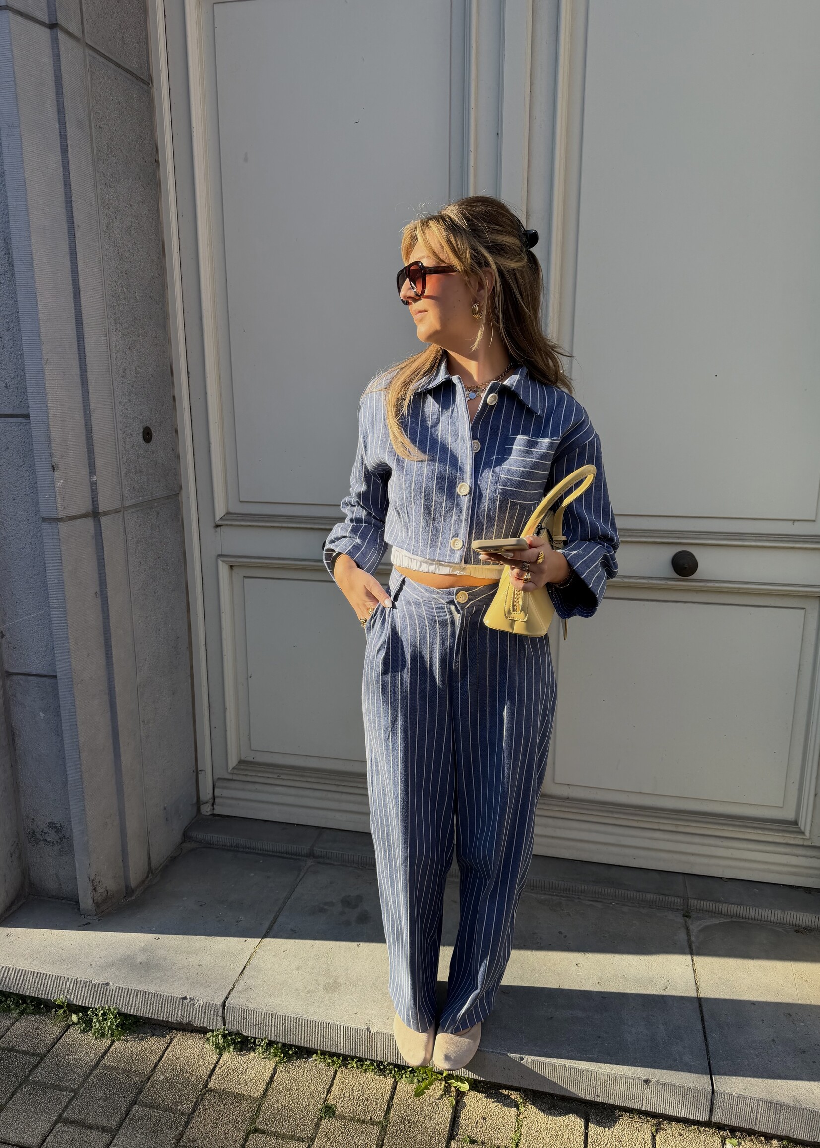 Daniera stripe trousers - Blue