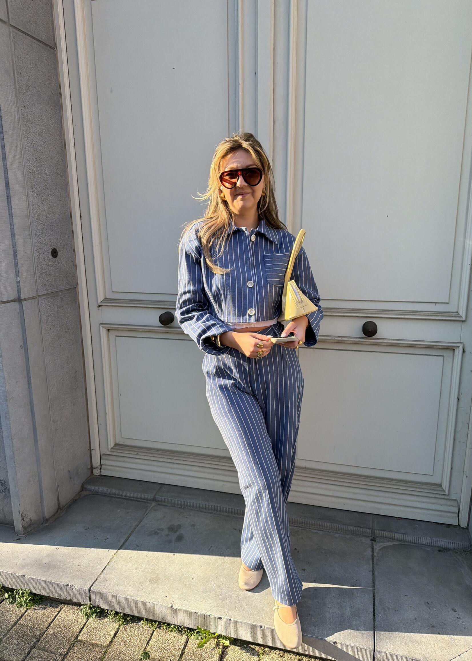 Daniera stripe trousers - Blue