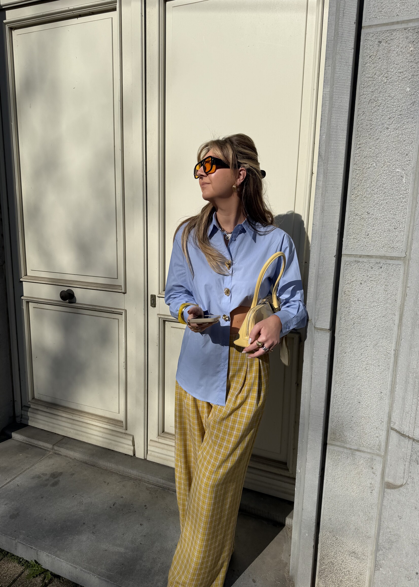 Mariena wide leg trousers - Yellow