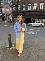 Flora satin skirt - Light Yellow