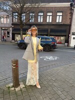 Colleta lace dress - Light yellow